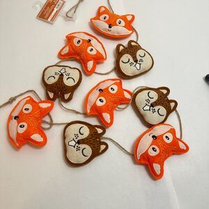 6 Ft. Felt Fox and Squirrel Garland - NWT